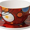 Чашка с блюдцем Goebel Artis Orbis/Wassily Kandinski Heavy red 67-075-03-1