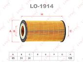 Масляный фильтр LynxAuto LO-1914