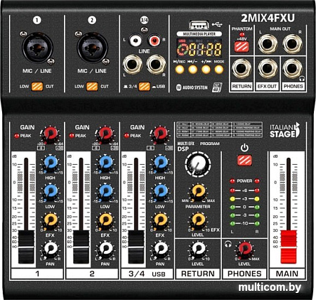 Микшерный пульт Italian Stage IS 2MIX4FXU