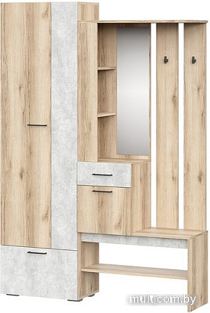 Стенка SV-Мебель Фаворит 1 (дуб делано/цемент светлый)