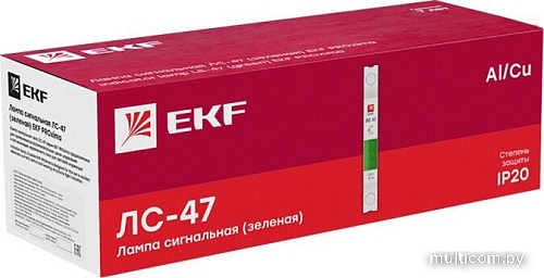 Лампа сигнальная EKF ЛС-47 mdla-47-g-pro (зеленый)