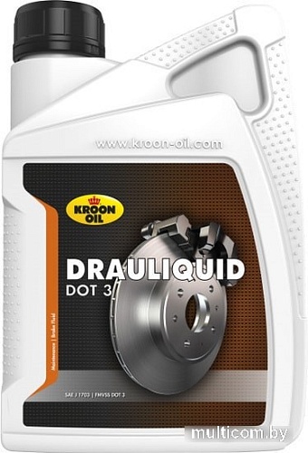 Тормозная жидкость Kroon Oil Drauliquid DOT 3 1л