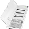 Бокс пластиковый Elektro-Plast MSF TWIN RP комбинированный, 3*12M+1xМП перф., N/PE-шинки, 1xSCHUKO, мет. дверь, белый RAL9016, 358x853x94mm, IP30