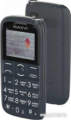 Мобильный телефон Maxvi B7 (маренго)