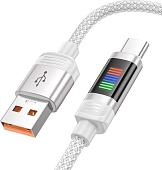 Кабель Hoco U126 USB Type-A - USB Type-C (1.2 м, белый)