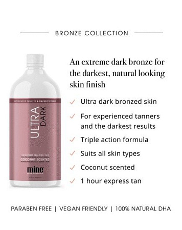 MineTan Лосьон-автозагар Ultra Dark Pro Spray Mist 1000 мл