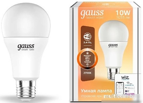Светодиодная лампочка Gauss Smart Home 1070112