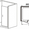 Душевая дверь WeltWasser WW600 600K2-100