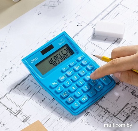 Бухгалтерский калькулятор Deli E1122/BLUE