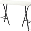 Письменный стол Ikea Линнмон/Лерберг (белый/серый) [290.007.16]