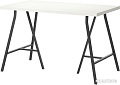 Письменный стол Ikea Линнмон/Лерберг (белый/серый) [290.007.16]