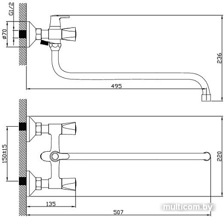 Смеситель Diadonna D80-225353