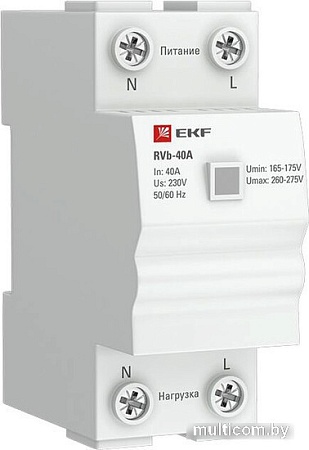 Реле напряжения EKF Basic rvb-63a