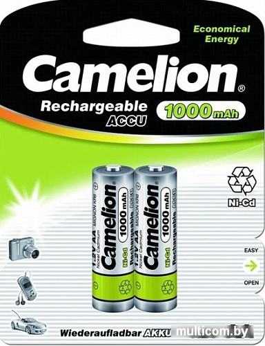 Аккумуляторы Camelion NC-AA1000BP2 2шт