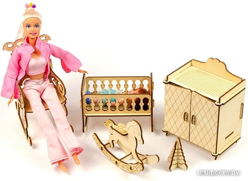 Аксессуары для кукольного домика Теремок Детская для кукол типа Barbie КМБ-14