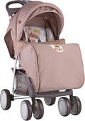 Коляска прогулочная «книга» Lorelli Foxy + Footcover 2018 Beige&Yellow Happy Family