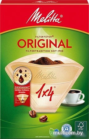 Фильтр для кофе Melitta 1x4-40 Original (коричневый)