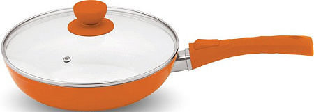 Сковорода KELLI KL-4021-24 24 см (оранжевый)