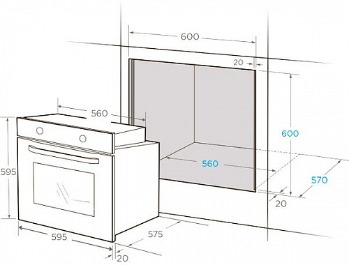 Электрический духовой шкаф Midea MO23003X