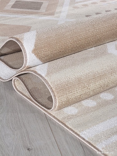 Ковер для жилой комнаты Merinos Iris МР24-STAN-CREAM-BROWN (2х3)