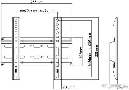 Кронштейн SBOX PLB-2522F