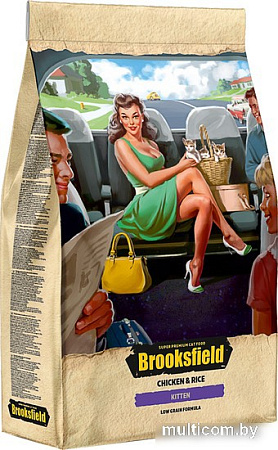 Сухой корм для кошек Brooksfield Low Grain Kitten с курицей и рисом 6 кг