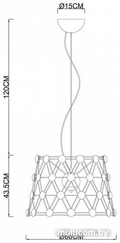 Подвесная люстра Divinare Cristallino 1608/02 SP-48