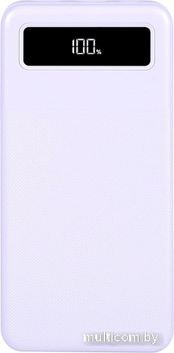 Внешний аккумулятор TFN Porta LCD PD 22.5W 10000mAh (сиреневый)