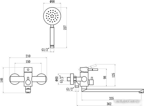 Смеситель Savol S-SUS4002