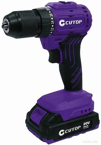 Дрель-шуруповерт Cutop CCD2022BP (с 2-мя АКБ, кейс)