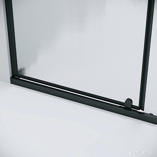 Душевой уголок Grossman Pragma 110x90x195 120.K33.03.1190.21.02 (черный матовый/стекло шиншилла)