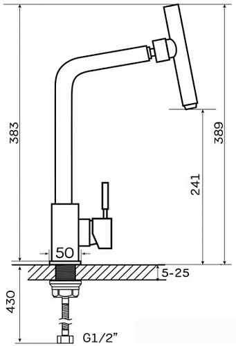 Смеситель Zerix LR4998-5 ZX1061