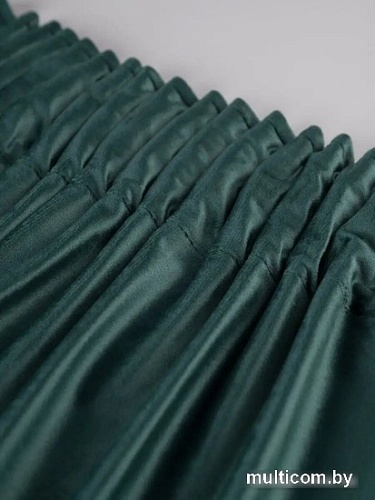 Комплект штор Soft Lines Бархат 9138-10 1.8x2.7 м (зеленый изумруд, 2 шт)