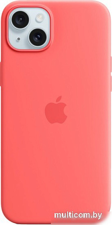 Чехол для телефона Apple MagSafe Silicone Case для iPhone 15 Plus (гуава)