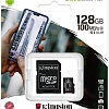 Карта памяти Kingston Canvas Select Plus microSDXC 128GB (с адаптером)
