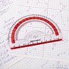 Транспортир BRAUBERG Fresh zone 210760