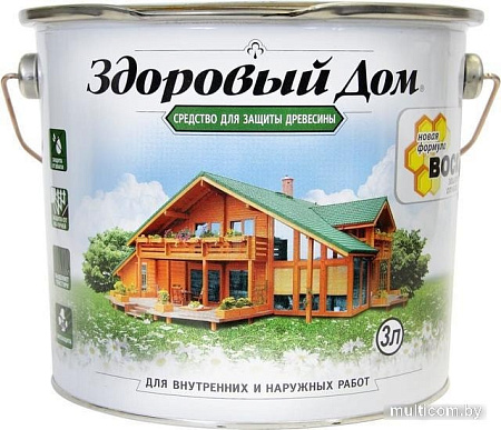 Пропитка Здоровый дом 3 л (махагон)