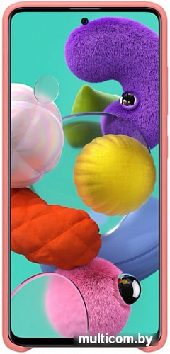 Чехол Samsung Silicone Cover для Samsung Galaxy A51 (розовый)