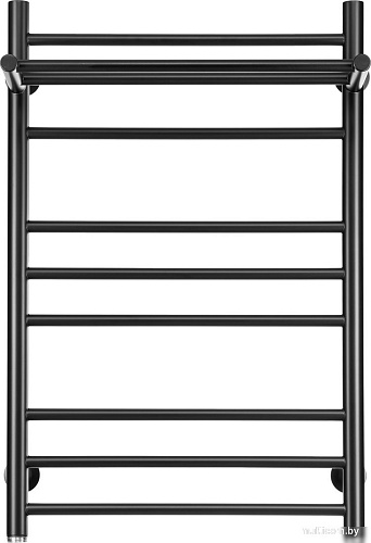 Полотенцесушитель Ростела Свирель V+ 500x800/10 1" (Ral 9005, нижнее подключение)