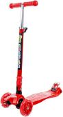 Двухколесный детский самокат Полесье Со складной ручкой 0072C 94407 (красный)