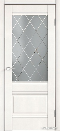 Межкомнатная дверь Velldoris Alto 2V 60x200 (белый эмалит, ромб)