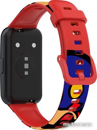 Ремешок Rumi силиконовый для Huawei Band 7 Super Mario