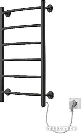 Полотенцесушитель ZorG Орион Лесенка 50x80, 80 вт (К-таймер, дуга, справа, черный)