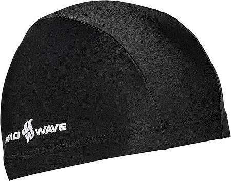 Шапочка для плавания Mad Wave Adult Lycra 01W (черный)