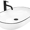 Умывальник Rea Cleo White/Black Edge REA-U6210