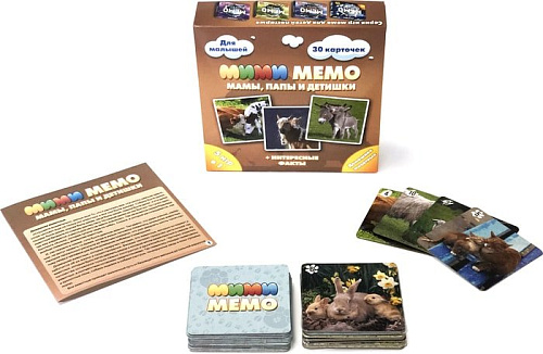Настольная игра Нескучные игры Ми-Ми-Мемо Домашние животные 8051