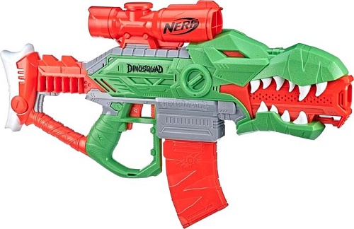Бластер игрушечный Hasbro Nerf Дино Рекс Рэмпейдж F0807EU4