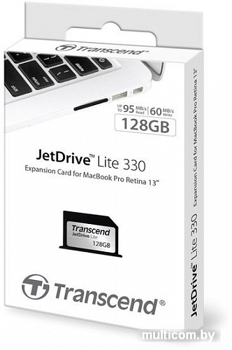 Карта памяти Transcend SDXC JetDrive Lite 330 128GB [TS128GJDL330]