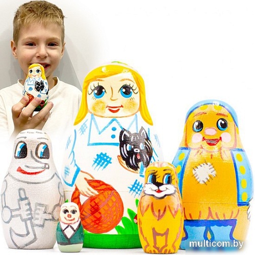 Развивающая игра Брестская Матрешка Волшебник страны Оз (набор 5 шт)