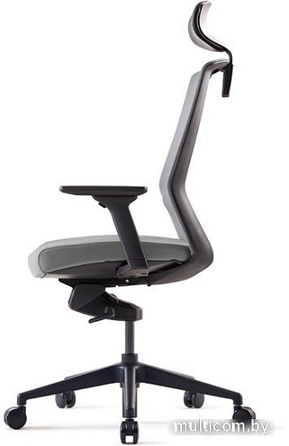 Кресло Bestuhl J1 Black Pl с подголовником (серый)